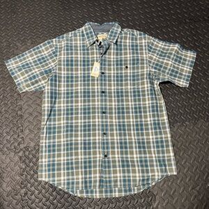 RedHead Blue and White Casual Button Down Shirt